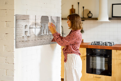Tableau effaçable magnétique Décoration murale avec espace pour photos