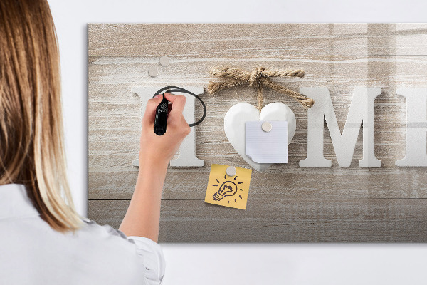 Tableau effaçable magnétique Décoration murale avec espace pour photos