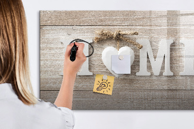 Tableau effaçable magnétique Décoration murale avec espace pour photos