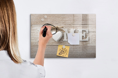 Tableau effaçable magnétique Décoration murale avec espace pour photos