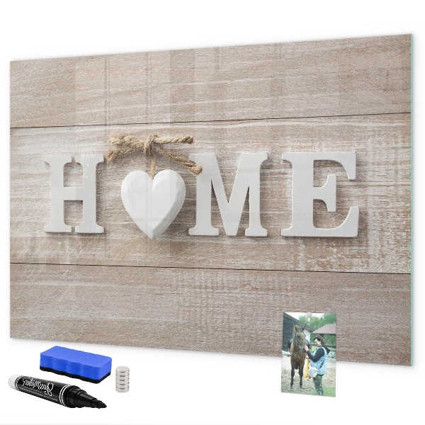 Tableau effaçable magnétique Décoration murale avec espace pour photos