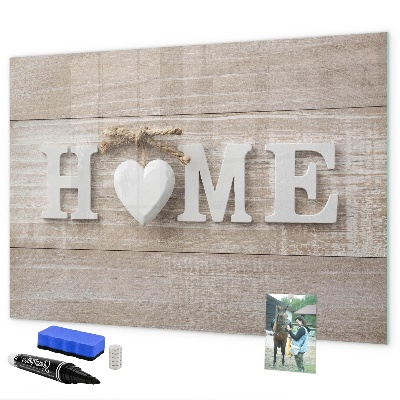 Tableau effaçable magnétique Décoration murale avec espace pour photos