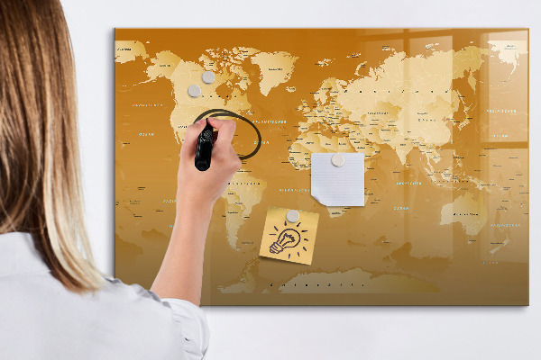 Tableau effaçable magnétique Planificateur de carte interactif avec photos