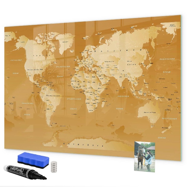 Tableau effaçable magnétique Planificateur de carte interactif avec photos