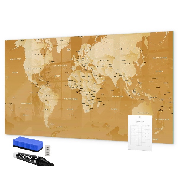 Tableau effaçable magnétique Planificateur de carte interactif avec photos