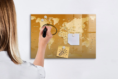 Tableau effaçable magnétique Planificateur de carte interactif avec photos