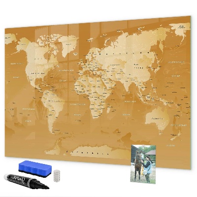 Tableau effaçable magnétique Planificateur de carte interactif avec photos