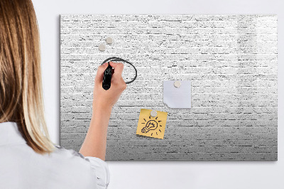 Tableau magnétique effaçable Un tableau élégant pour les notes et les photos