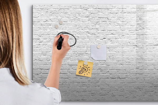 Tableau magnétique effaçable Un tableau élégant pour les notes et les photos
