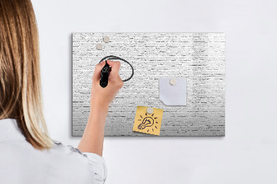 Tableau magnétique effaçable Un tableau élégant pour les notes et les photos