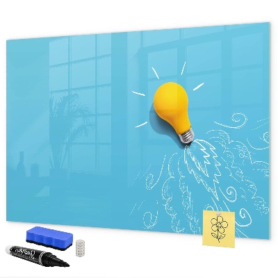 Tableau magnétique effaçable Un tableau coloré pour présenter des photos