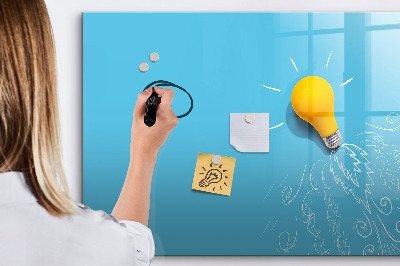 Tableau magnétique effaçable Un tableau coloré pour présenter des photos