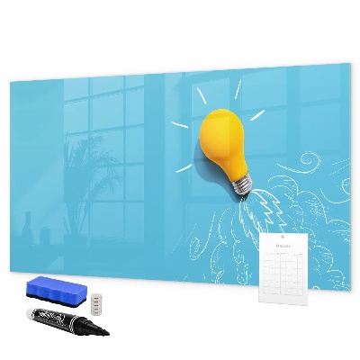 Tableau magnétique effaçable Un tableau coloré pour présenter des photos