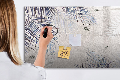 Tableau magnétique effaçable Un tableau élégant pour les notes et les photos