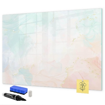 Tableau magnétique effaçable Un tableau coloré pour présenter des photos