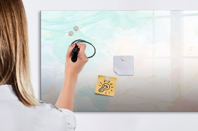 Tableau magnétique effaçable Un tableau coloré pour présenter des photos