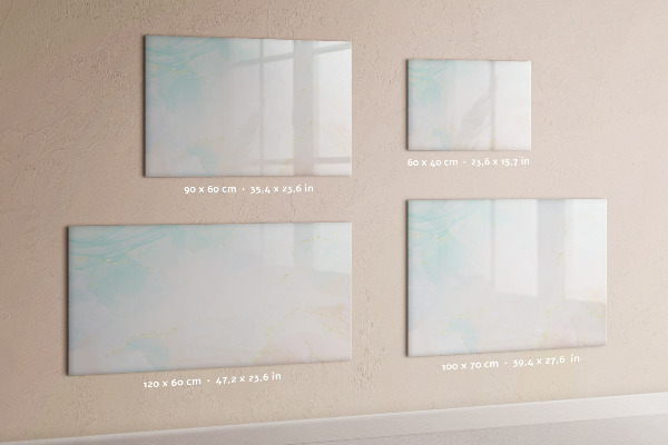 Tableau magnétique effaçable Un tableau coloré pour présenter des photos