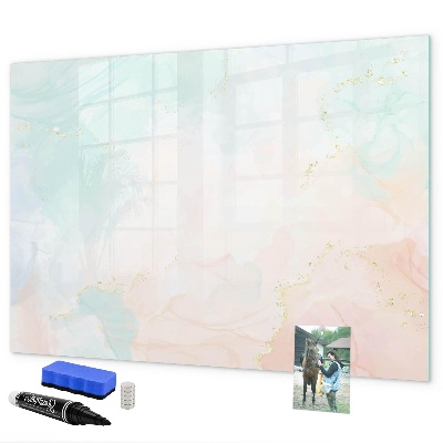 Tableau magnétique effaçable Un tableau coloré pour présenter des photos