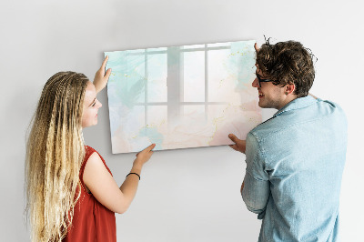 Tableau magnétique effaçable Un tableau coloré pour présenter des photos