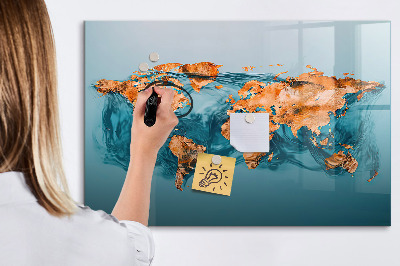 Tableau effaçable magnétique Un monde interactif avec des photos personnelles