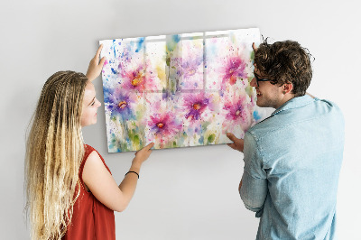 Tableau effaçable magnétique Un tableau coloré pour les photos et les notes
