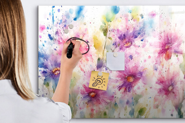 Tableau effaçable magnétique Un tableau coloré pour les photos et les notes