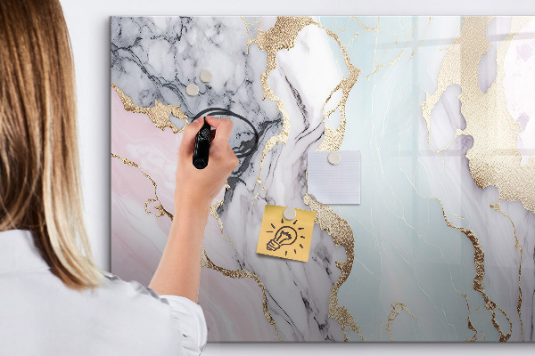 Tableau magnétique effaçable Un tableau élégant pour les notes et les photos