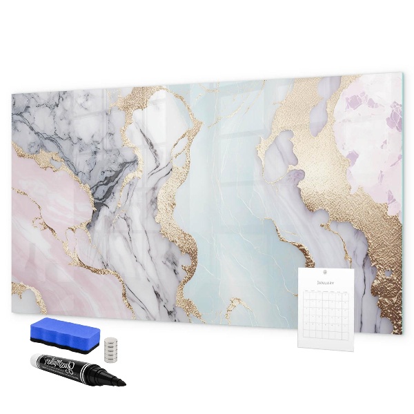 Tableau magnétique effaçable Un tableau élégant pour les notes et les photos