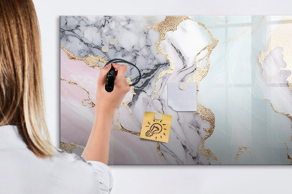 Tableau magnétique effaçable Un tableau élégant pour les notes et les photos