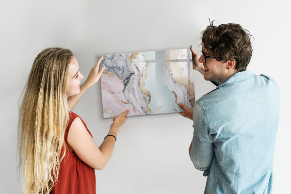 Tableau magnétique effaçable Un tableau élégant pour les notes et les photos