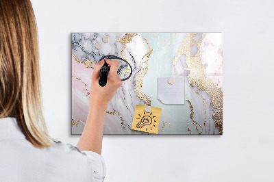 Tableau magnétique effaçable Un tableau élégant pour les notes et les photos