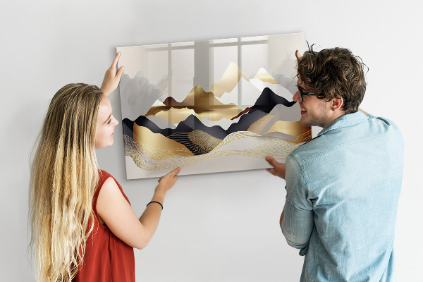 Tableau magnétique effaçable Tableau moderne pour photos et notes