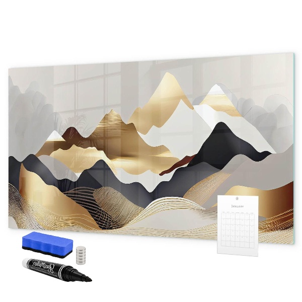 Tableau magnétique effaçable Tableau moderne pour photos et notes