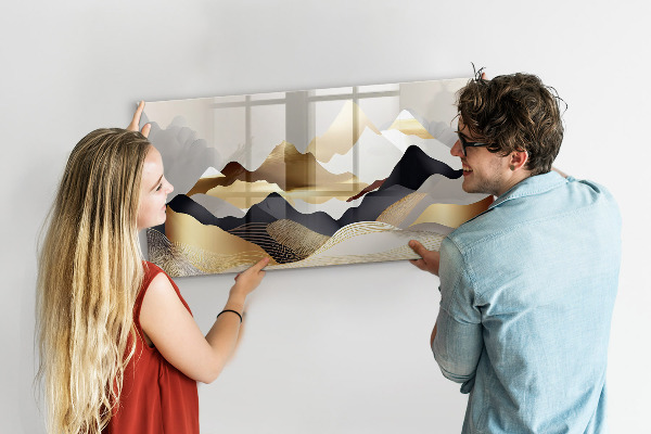 Tableau magnétique effaçable Tableau moderne pour photos et notes