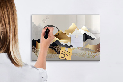 Tableau magnétique effaçable Tableau moderne pour photos et notes
