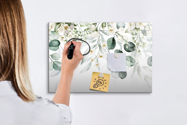 Tableau magnétique effaçable Un tableau élégant pour présenter des souvenirs
