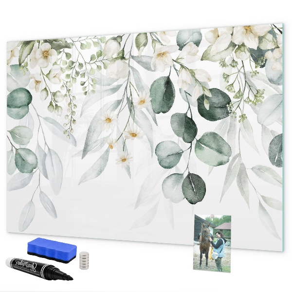 Tableau magnétique effaçable Un tableau élégant pour présenter des souvenirs