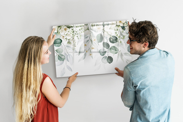 Tableau magnétique effaçable Un tableau élégant pour présenter des souvenirs
