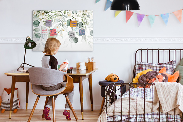 Tableau magnétique effaçable Un tableau élégant pour présenter des souvenirs
