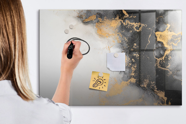 Tableau magnétique effaçable Un tableau élégant pour les notes et les photos