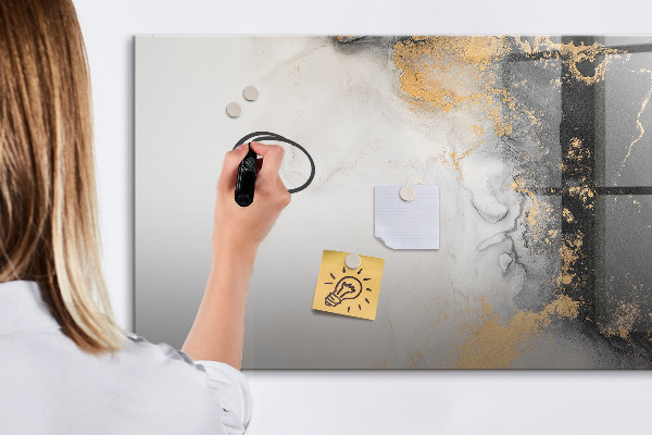 Tableau magnétique effaçable Un tableau élégant pour les notes et les photos
