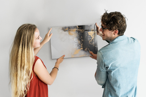 Tableau magnétique effaçable Un tableau élégant pour les notes et les photos