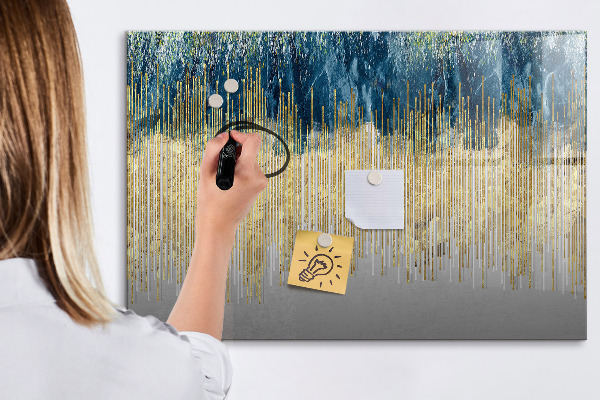Tableau magnétique effaçable Panneau coloré pour la présentation de photos