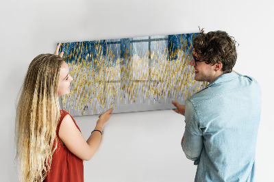 Tableau magnétique effaçable Panneau coloré pour la présentation de photos