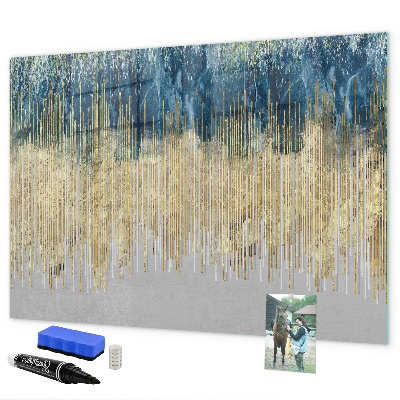 Tableau magnétique effaçable Panneau coloré pour la présentation de photos