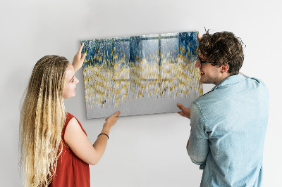 Tableau magnétique effaçable Panneau coloré pour la présentation de photos
