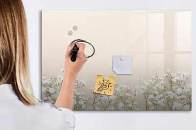 Tableau magnétique effaçable Un tableau élégant pour les notes et les photos