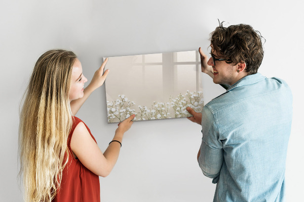 Tableau magnétique effaçable Un tableau élégant pour les notes et les photos