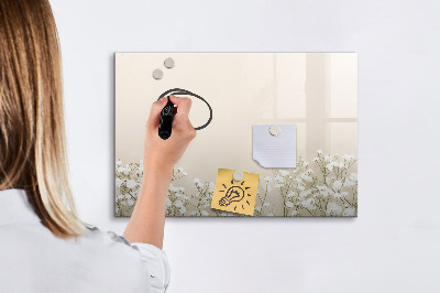 Tableau magnétique effaçable Un tableau élégant pour les notes et les photos