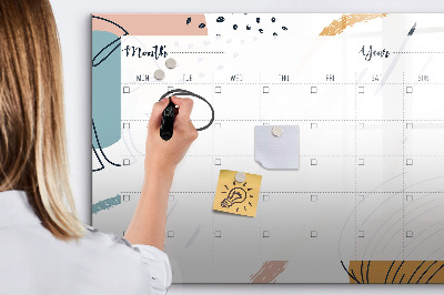 Tableau magnétique effaçable Agenda photo avec marqueur et gomme